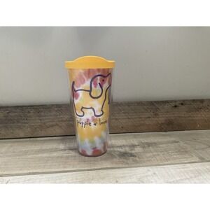 Tervis Tumbler 24oz OBX Puppy Love Tie Dye with Yellow Pink‎